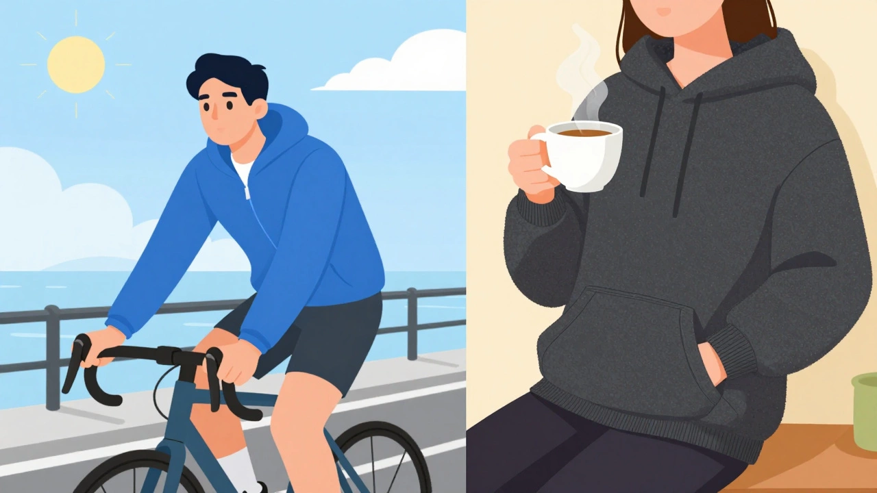 Zip-up vs pullover hoodie lifestyle comparison
