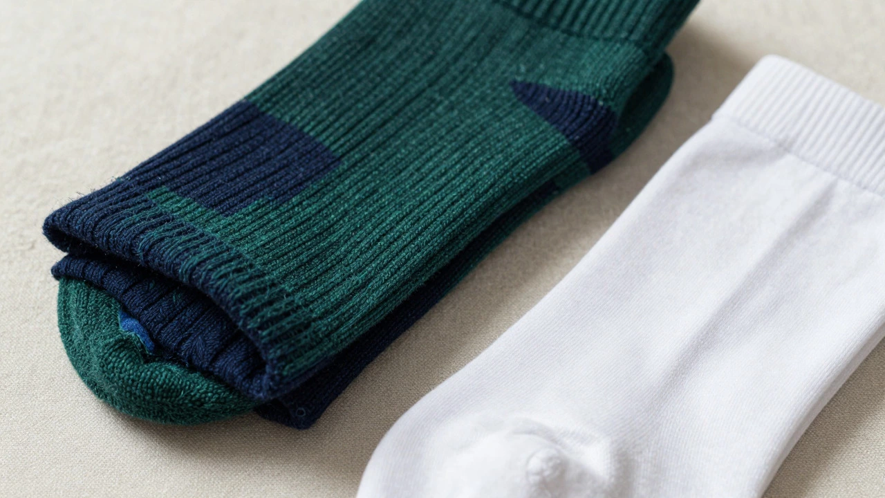 Merino wool socks vs thin cotton socks comparison