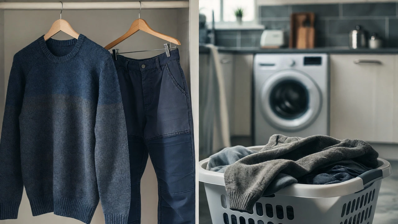 Comparison of durable quality uniforms versus cheap, worn-out clothing.